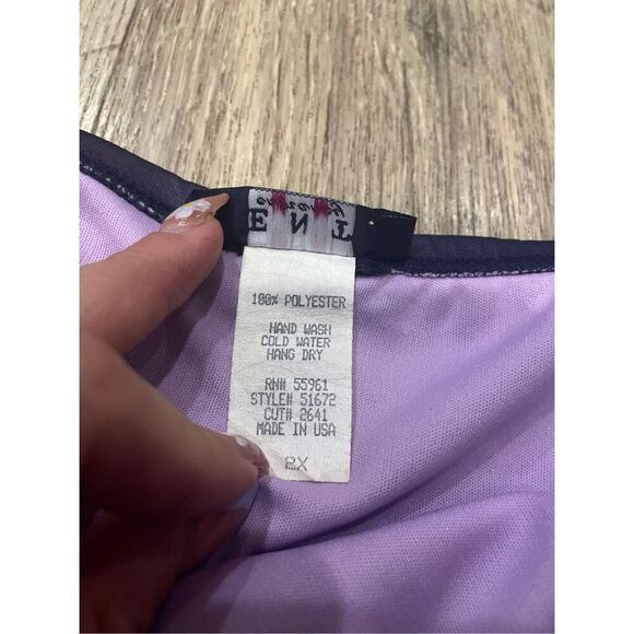 ENT Entrancy Black and Purple Whimsigoth Skirt 2X Y2K - Picture 4 of 5